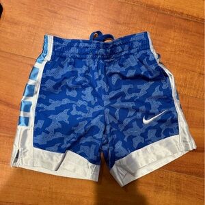 Nike Blue and White Kids Shorts